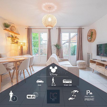 *Disneyland-Paris* 7Pers, Wifi, Parking Bailly-Romainvilliers Bagian luar foto